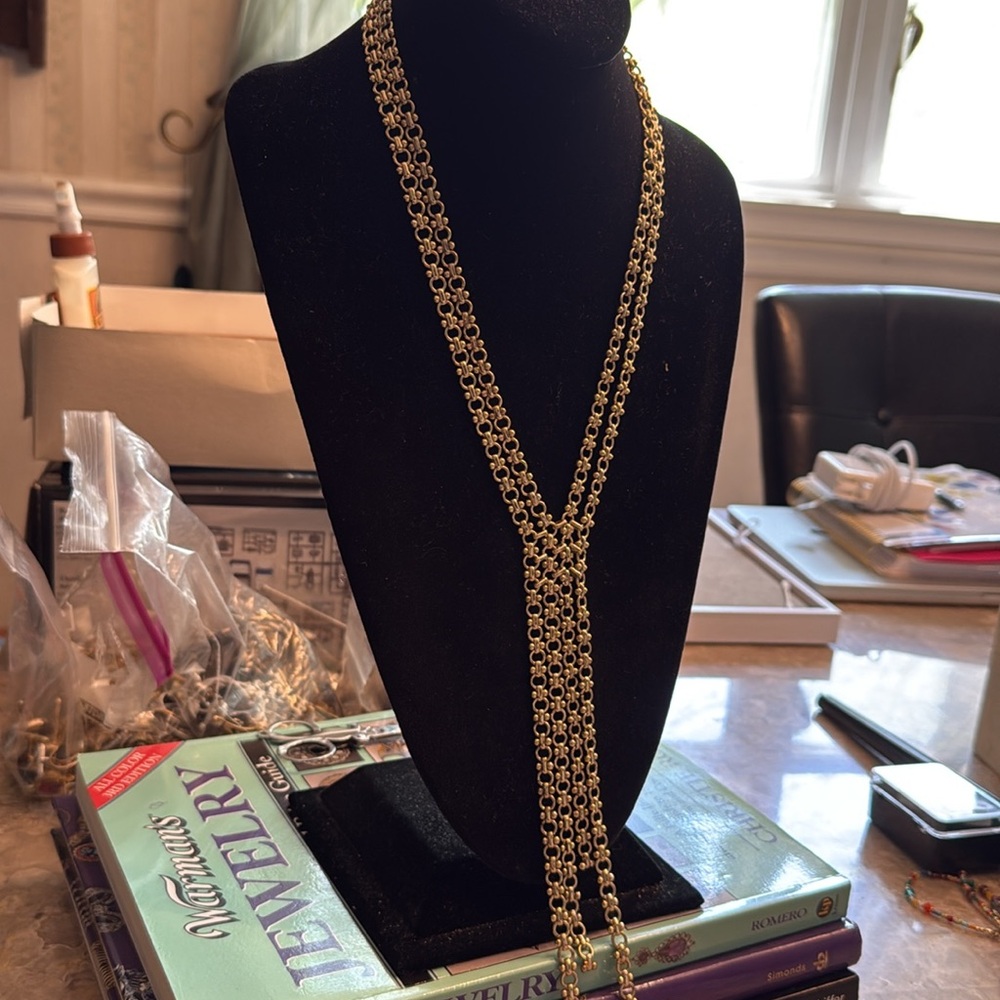 Dramatic, Chico‘s Multi 4 Chain Statement, Neckla… - image 3